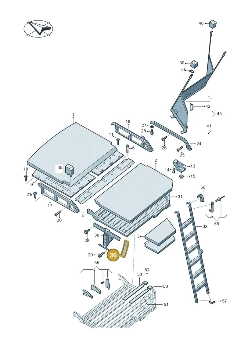 7C4067244 — Volkswagen Crafter (2016-2025) diagram 806067000, position 19+36