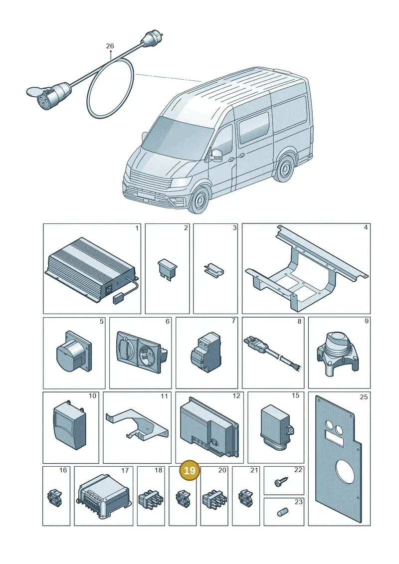 7C4901099 — Volkswagen Crafter (2016-2025) diagram 806937100, position 19