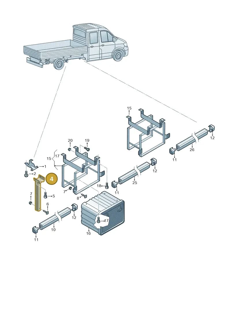 7CA803227A — Volkswagen Crafter (2016-2025) diagram 807803010, position 4