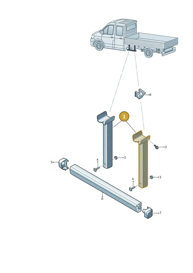 7CA803227A — Volkswagen Crafter (2016-2025) diagram 807803400, position 1