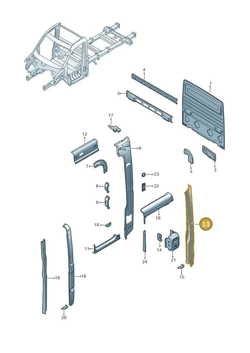 7CA809272A — Volkswagen Crafter (2016-2025) diagram 807809450, position 13
