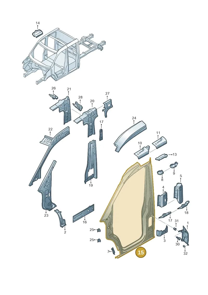 7CA810577C — Volkswagen Crafter (2016-2025) diagram 807809250, position 15