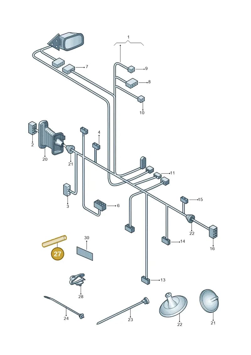 7D0971790 — Skoda Superb Ambition (2009-2015) diagram 671972350, position 27