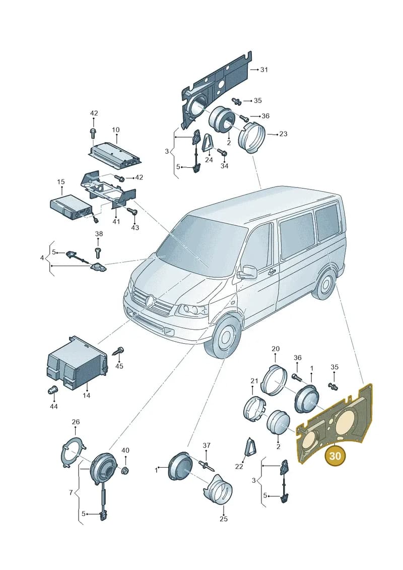 7E0035241 — Volkswagen Transp. caravelle (2011-2015) diagram 410035350, position 30