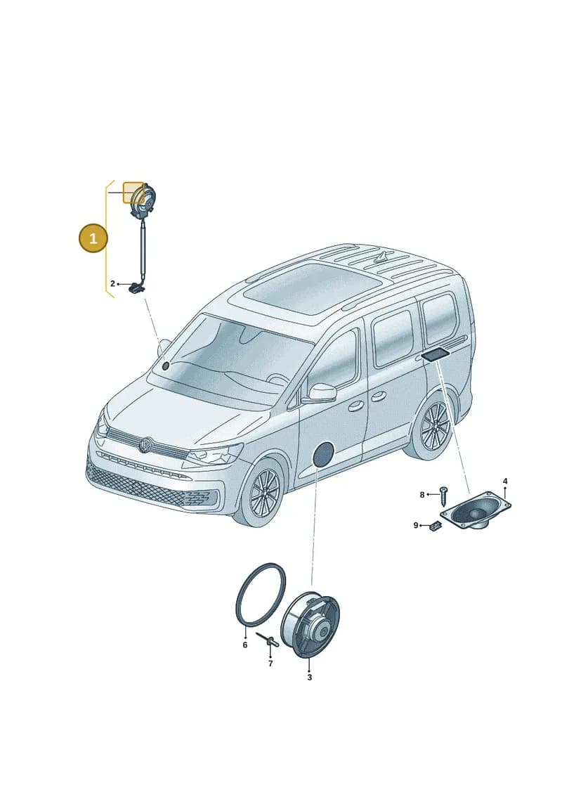 7E0035412G — Volkswagen Caddy Maxi (2020-2025) diagram 2ka035035, position 1