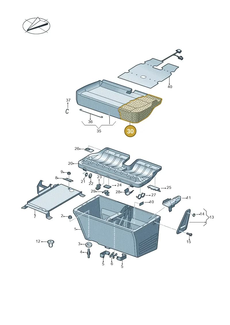 7E0881375J — Volkswagen Caravelle (2019-2024) diagram 861881100, position 30