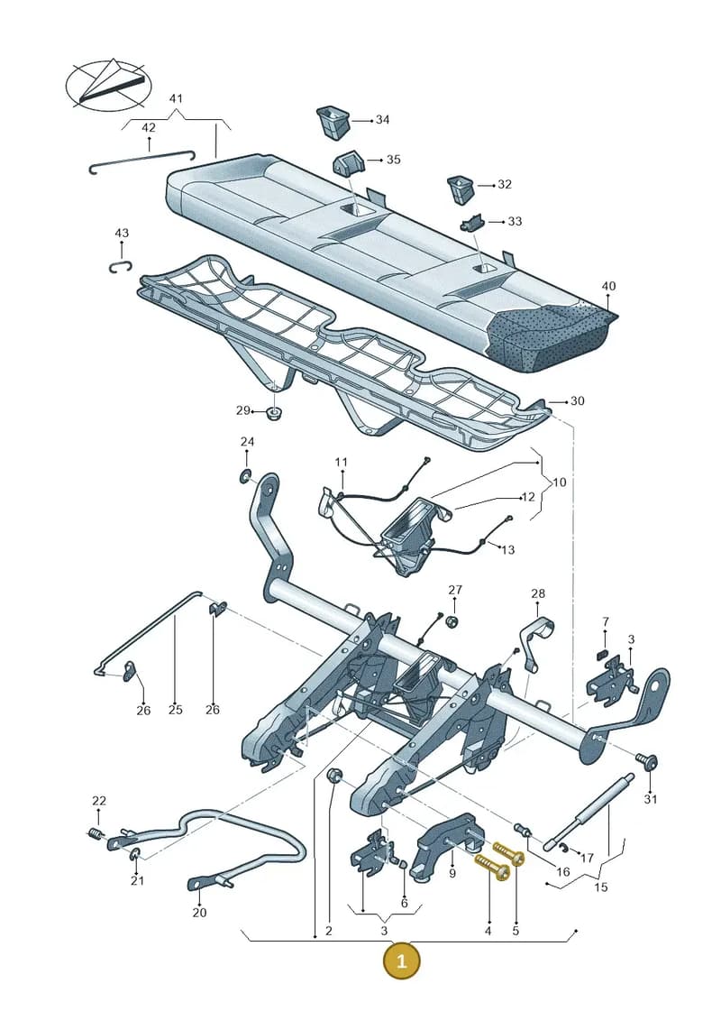 7E0885669F01A — Volkswagen Caravelle (2019-2024) diagram 861885000, position 1