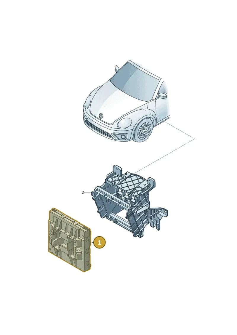 7E0937190DZK3 — Volkswagen Beetle (2016-2019) diagram 801937500, position 1