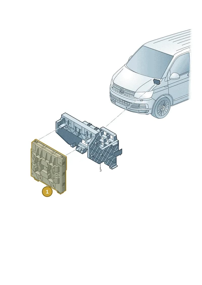 7E0937190DZKE — Volkswagen Caravelle (2015-2019) diagram 861937500, position 1