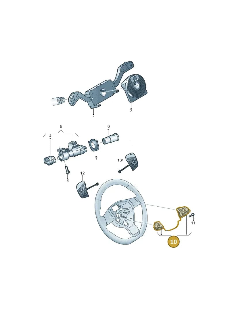 7E0959442AICX — Volkswagen Caravelle (2015-2019) diagram 861953500, position 10