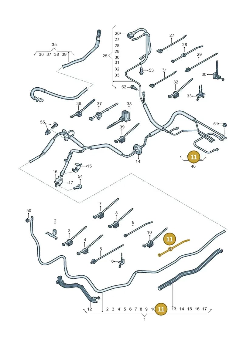 7E0971838 — Audi A8 (2017-2025) diagram 838972020, position 11