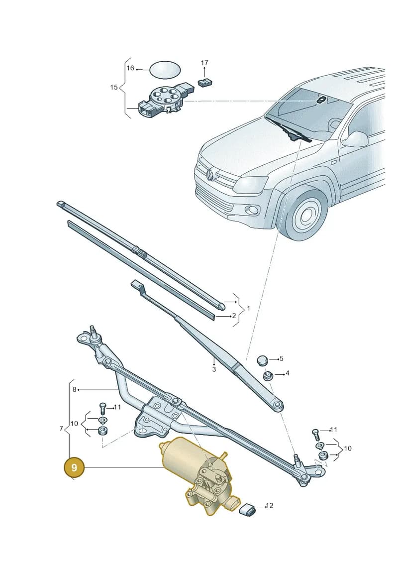 7E1955113G — Volkswagen Amarok (2022-) diagram 894955000, position 9