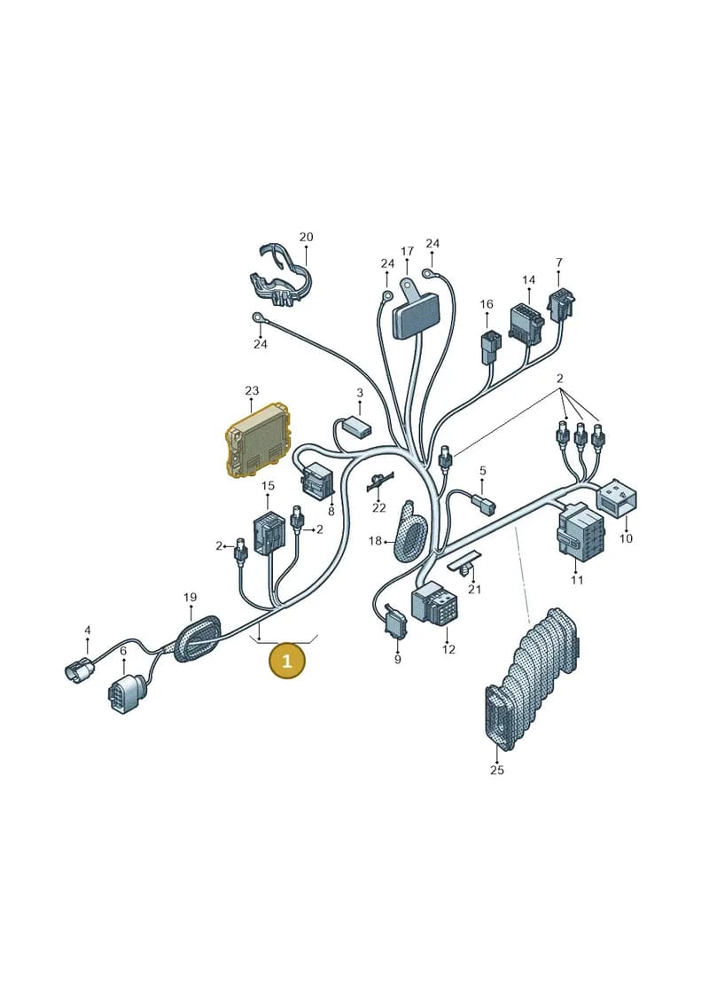 7E2971120K — Volkswagen Caravelle (2015-2019) diagram 861972300, position 1