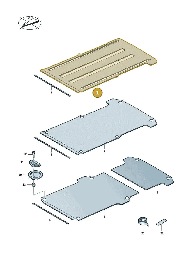 7E5863731BD2CH — Volkswagen Caravelle (2019-2024) diagram 7ep863250, position 1