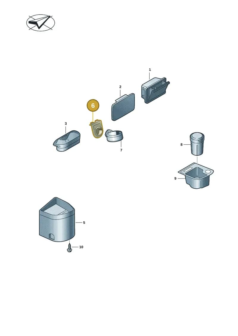 7E7858937A — Volkswagen Caravelle (2019-2024) diagram 7ep857030, position 6