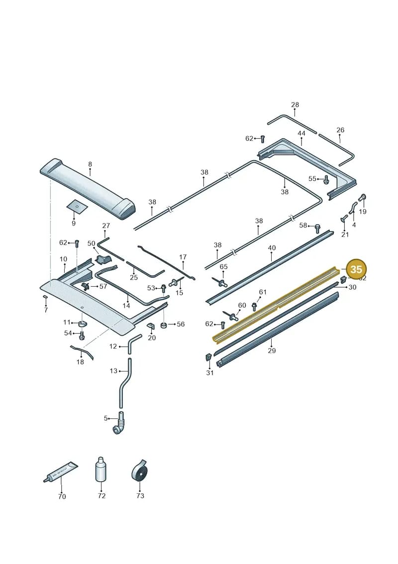 7E7875324 — Volkswagen Caravelle (2019-2024) diagram 452875000, position 35
