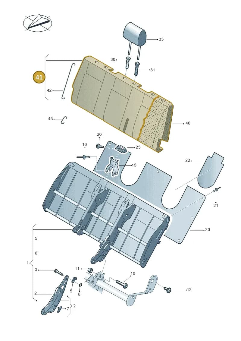 7E9885805AHZPQ — Volkswagen Caravelle (2019-2024) diagram 861885450, position 41