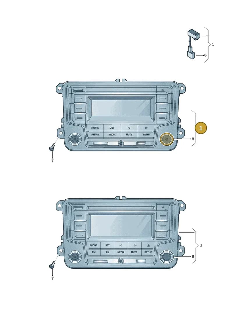 7F0035153A — Volkswagen Amarok (2016-2022) diagram 894035000, position 1