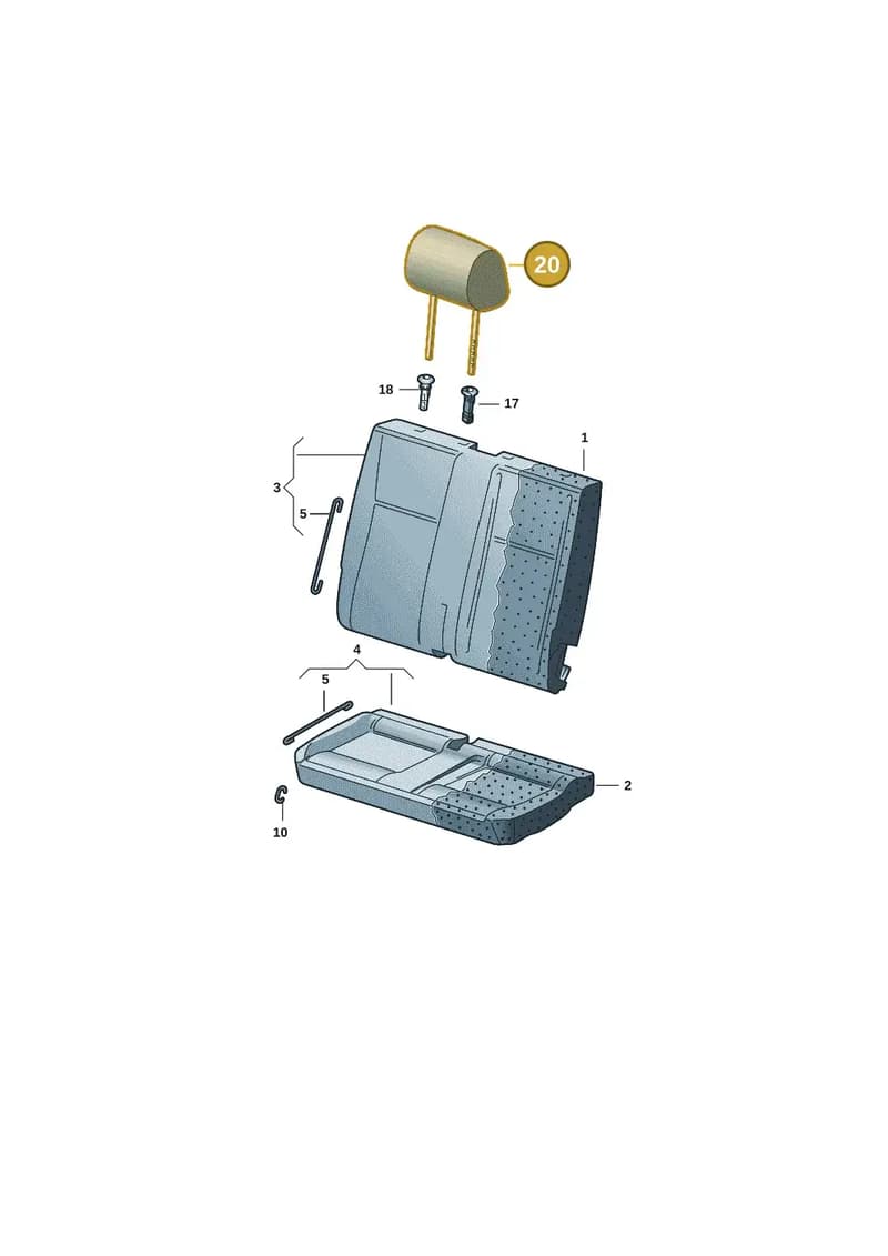 7F0881903AEMW6 — Volkswagen Caravelle (2019-2024) diagram 7ep883550, position 20