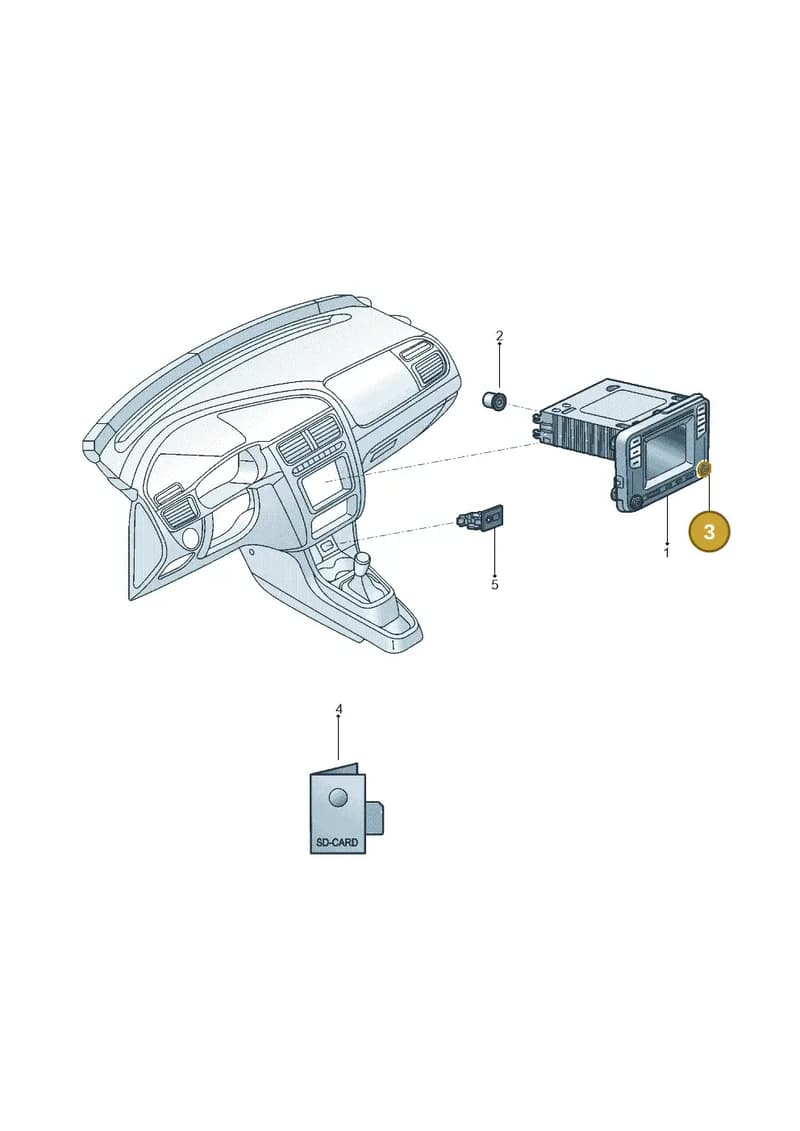 7F0998922 — Volkswagen Crossfox (2014-2021) diagram 558035040, position 3