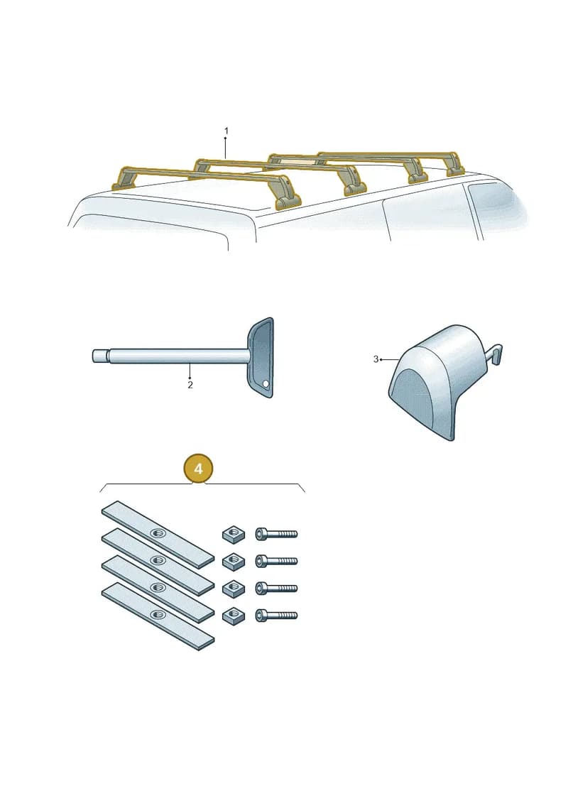 7H0071737B — Volkswagen Caravelle (2015-2019) diagram 479071300, position 4