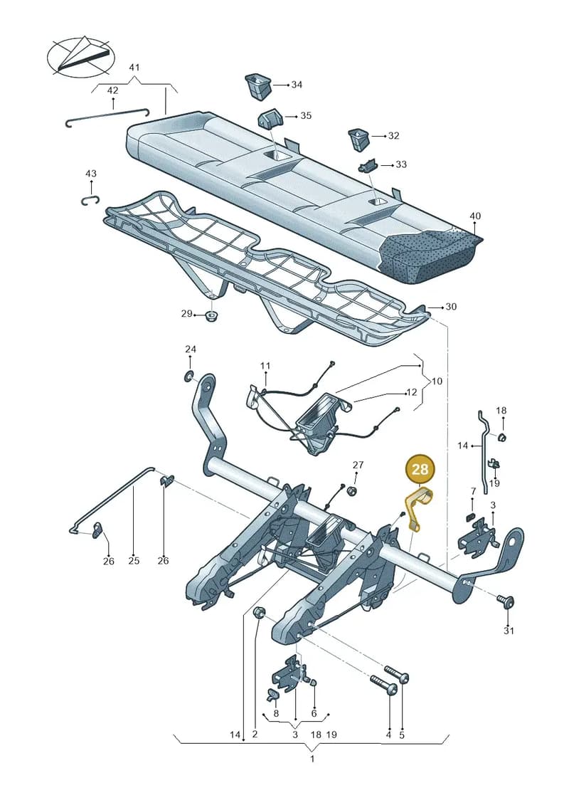 7H0883605A9B9 — Volkswagen Caravelle (2019-2024) diagram 861885010, position 28