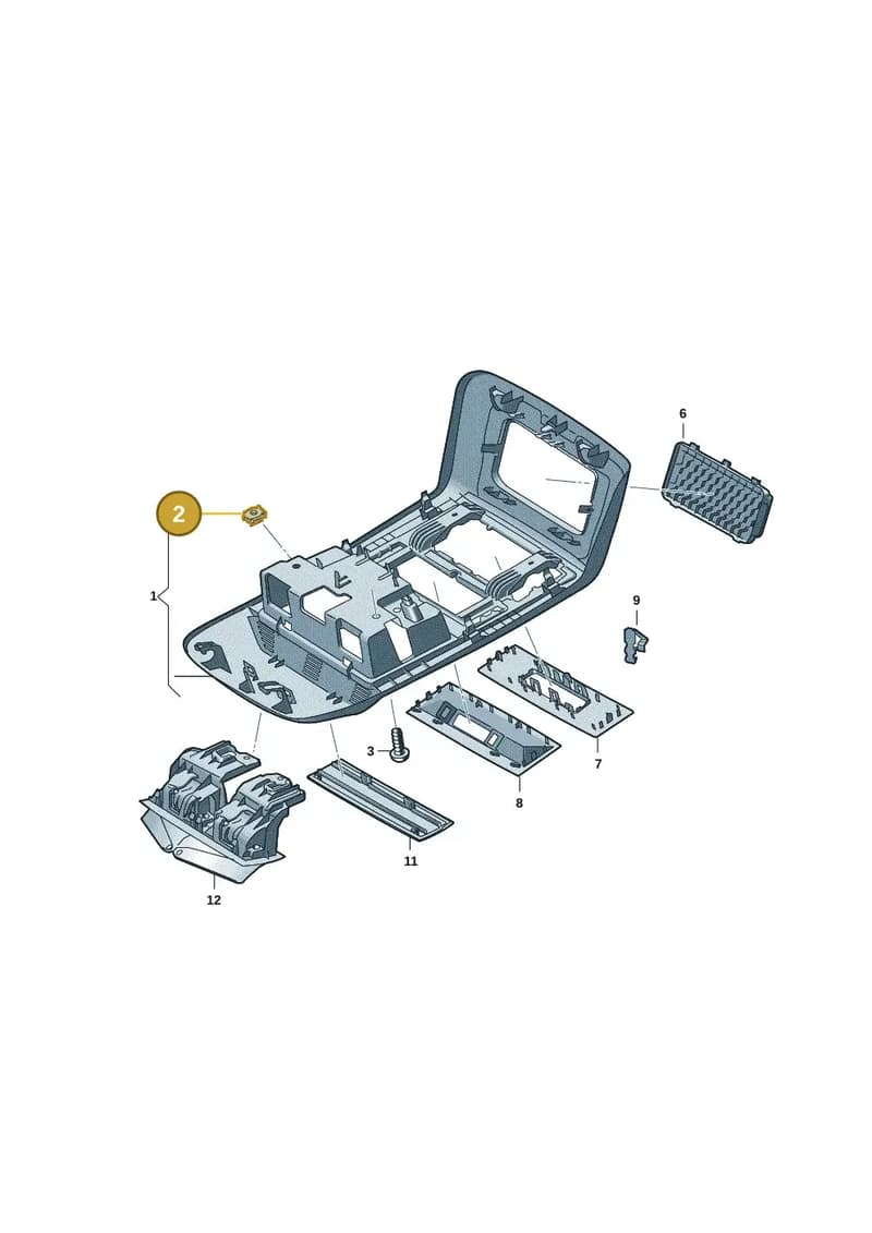 7H1867527E3Y8 — Volkswagen Caravelle (2019-2024) diagram 7ep867050, position 2