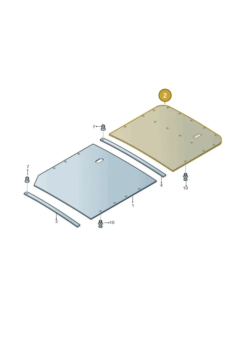 7H3867527E3Y8 — Volkswagen Caravelle (2015-2019) diagram 731867600, position 2