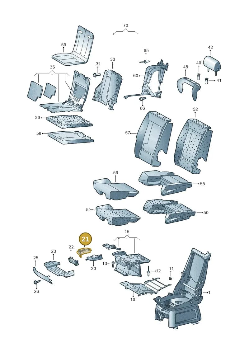 7H5883726 — Volkswagen Transp. caravelle (2008-2009) diagram 410883350, position 21