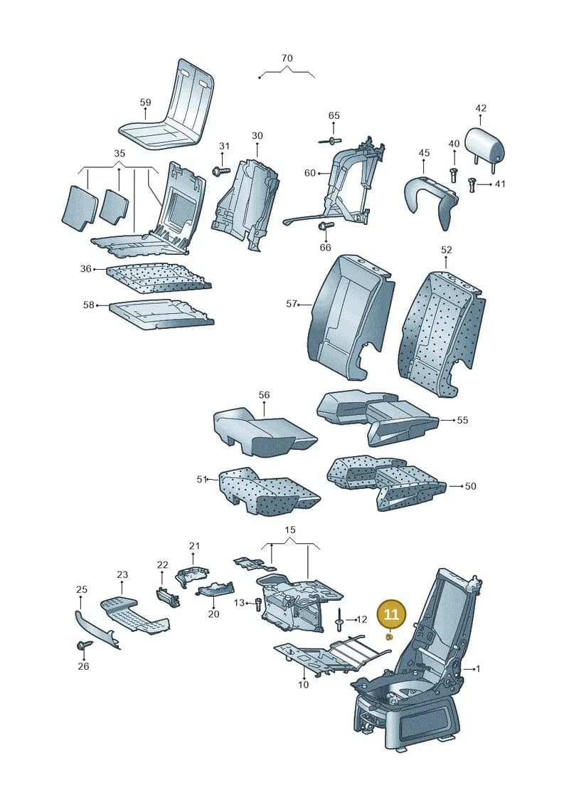 7H5886227 — Volkswagen Transp. caravelle (2008-2009) diagram 410883350, position 11