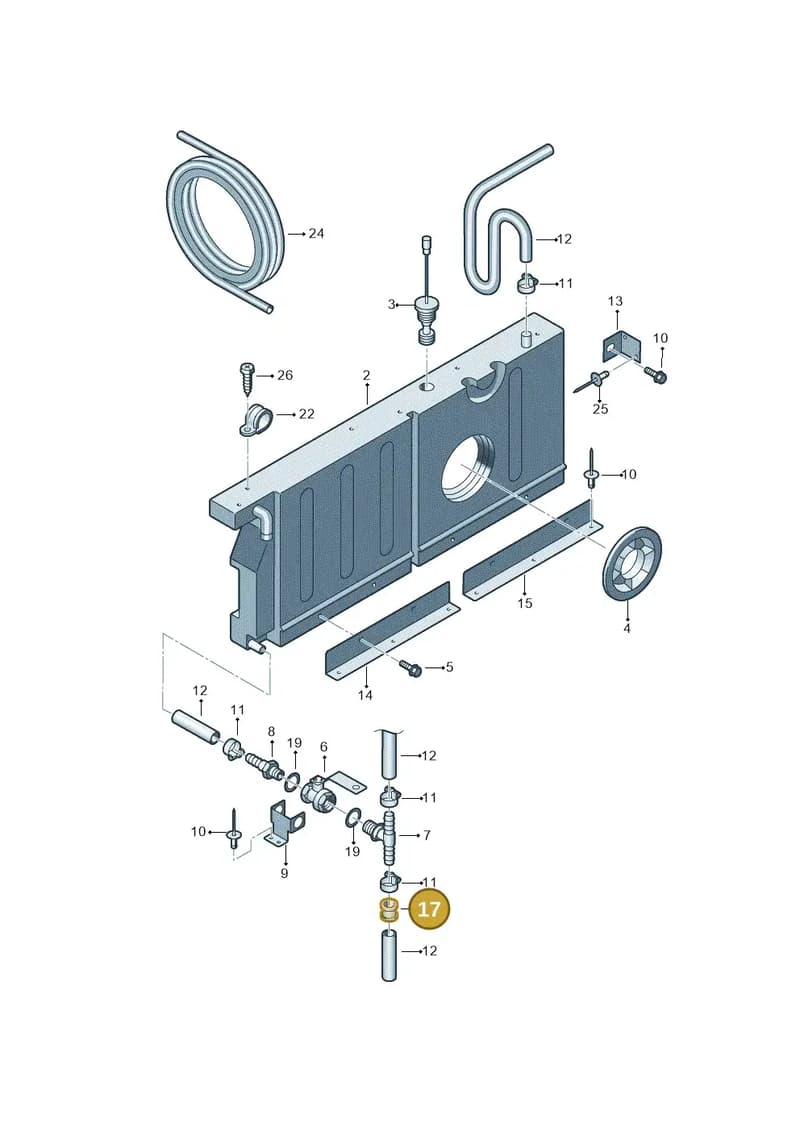 7H7070504 — Volkswagen Caravelle (2019-2024) diagram 452068350, position 17