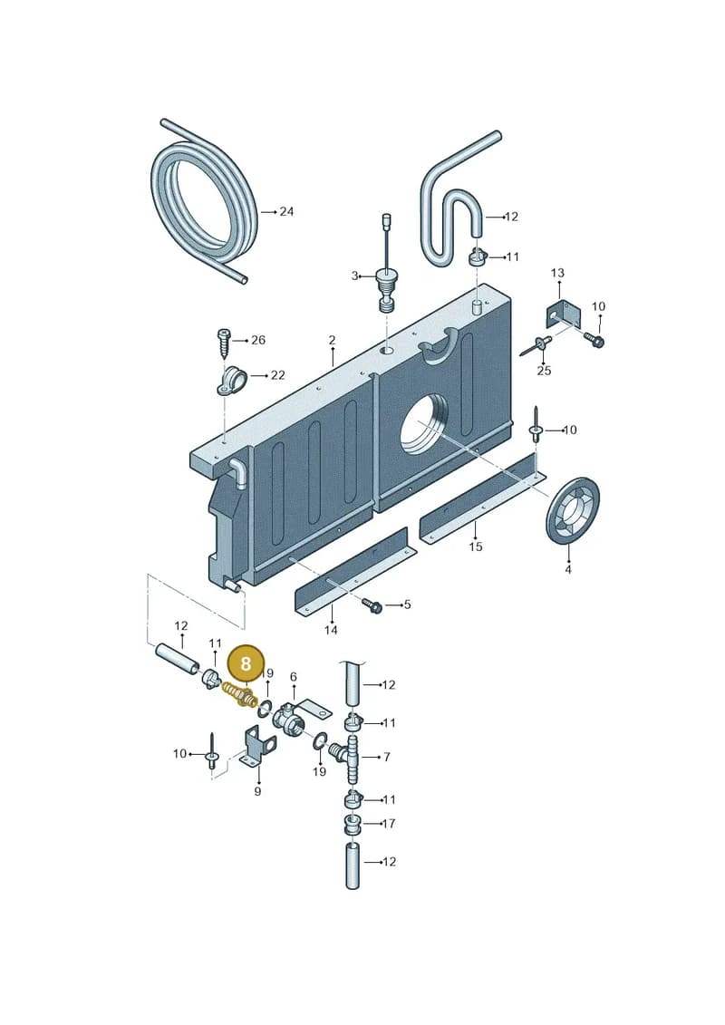 7H7070810 — Volkswagen Caravelle (2019-2024) diagram 452068350, position 8