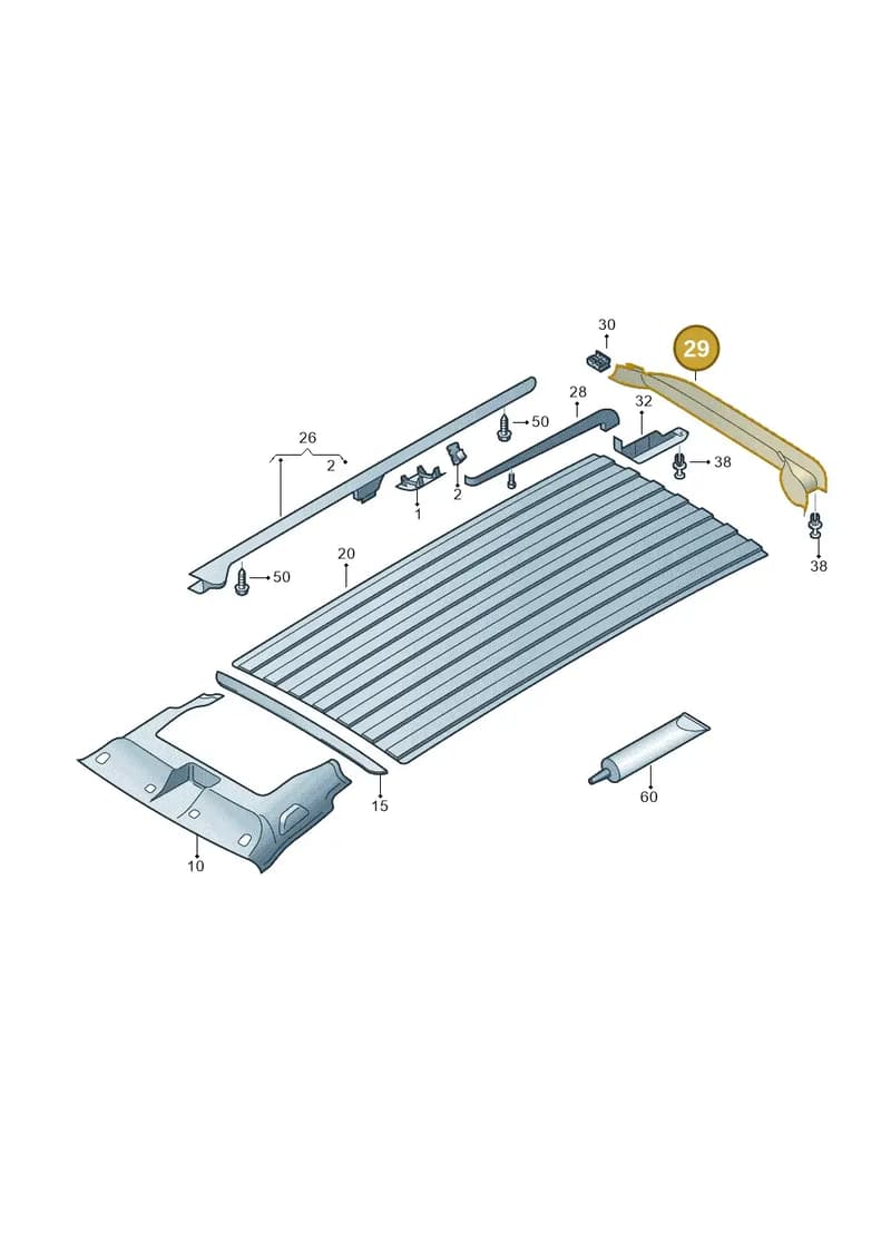 7H7868635 — Volkswagen California Camper (2011-2015) diagram 452867550, position 29