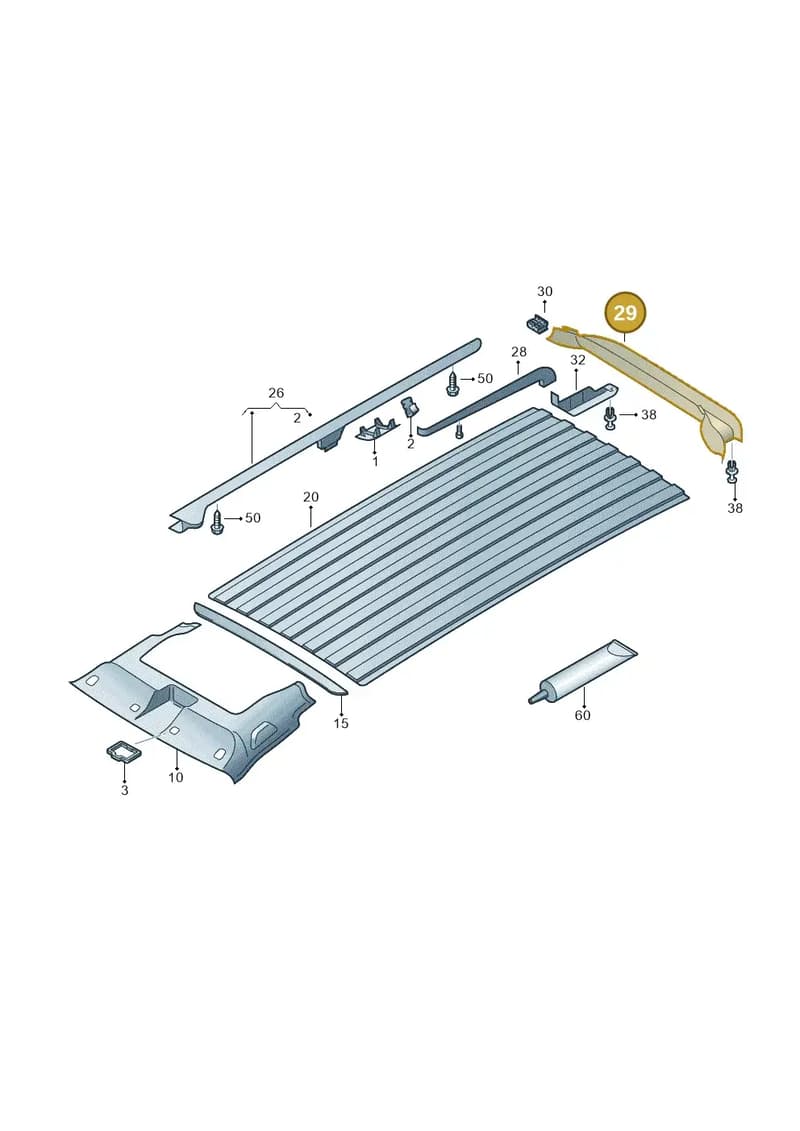 7H7868635 — Volkswagen Caravelle (2019-2024) diagram 871867055, position 29