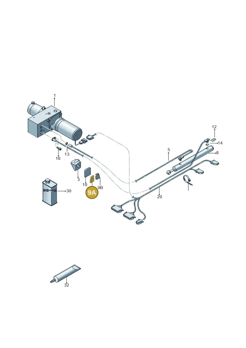 7H7875221 — Volkswagen California (2015-2019) diagram 452875300, position 9A