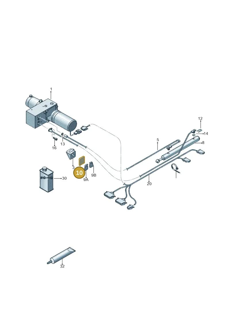 7H7875221A — Volkswagen California (2015-2019) diagram 452875300, position 10