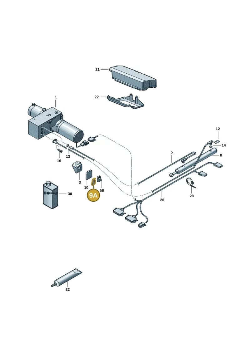 7H7875221 — Volkswagen Caravelle (2019-2024) diagram 7ep875030, position 9A