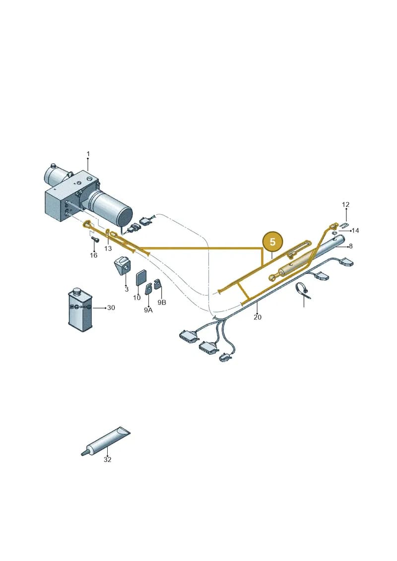 7H7875607 — Volkswagen California (2015-2019) diagram 452875300, position 5