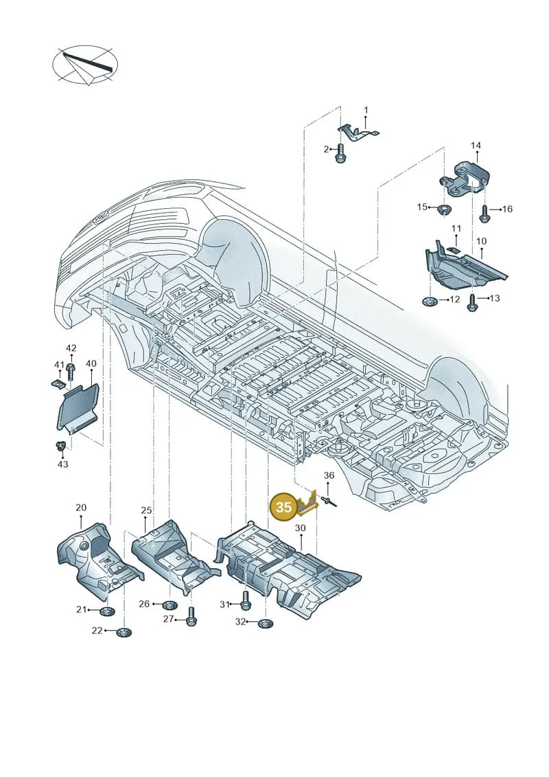 7J7825241 — Volkswagen Transporter Single Cab (2015-2019) diagram 862825000, position 35