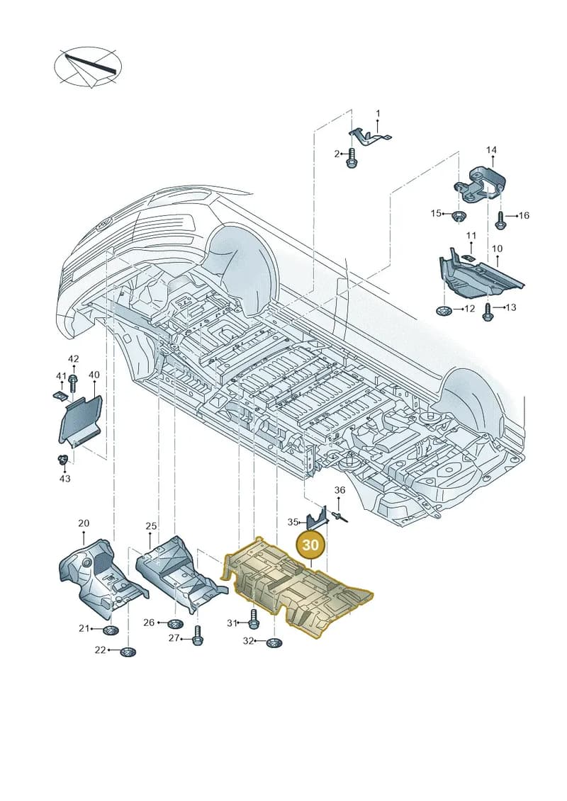7J7825671 — Volkswagen Transporter Single Cab (2015-2019) diagram 862825000, position 30
