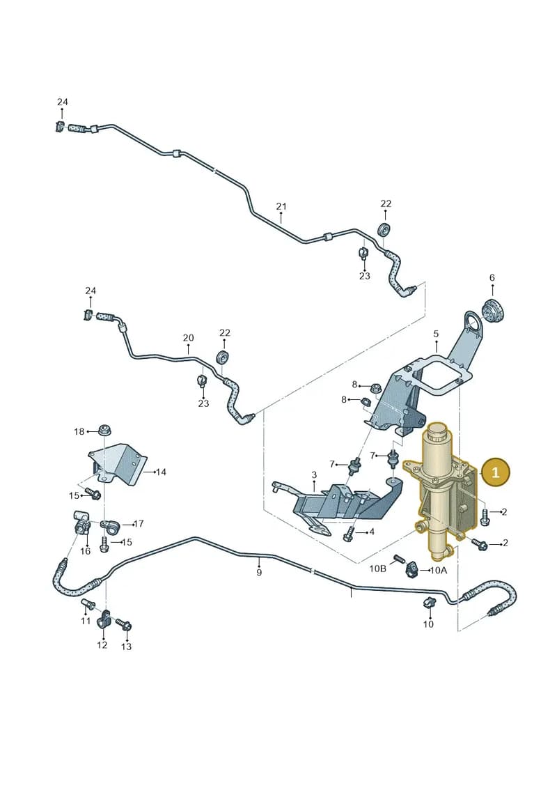 7L0142060B — Volkswagen Touareg (2014-2018) diagram 693142100, position 1