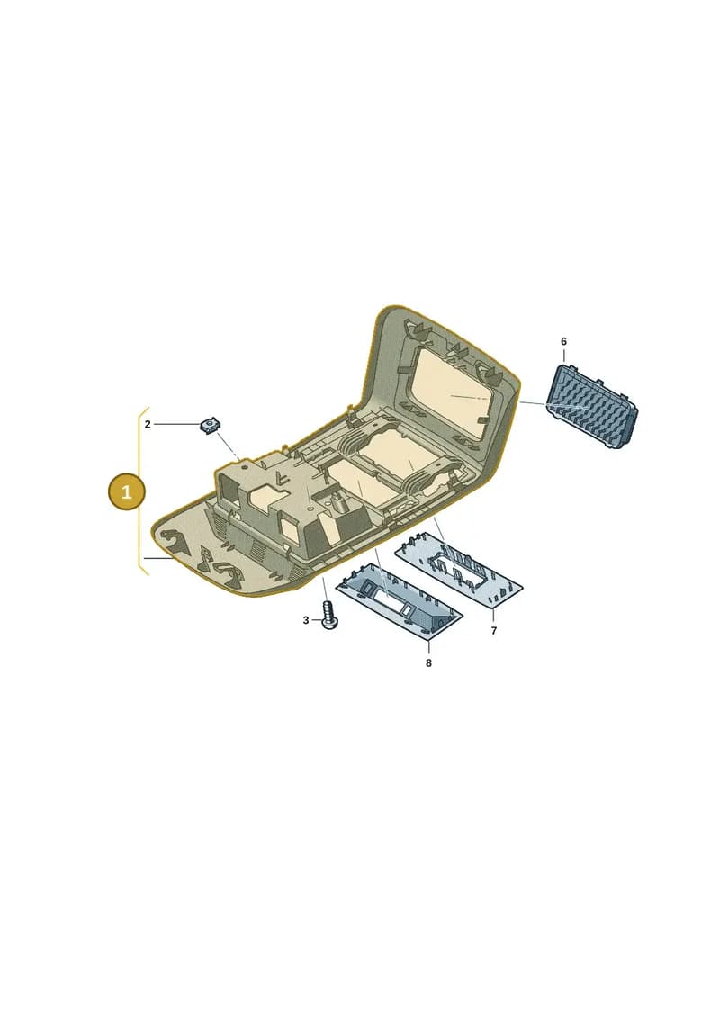 7L1867501H6K8 — Volkswagen Transporter Multivan (2019-2024) diagram 7em867050, position 1