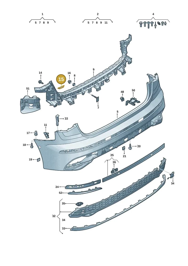 7L5018897 — Audi A3 Sportback (2019-2025) diagram 596807625, position 15
