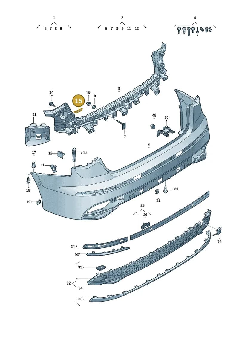 7L5018897 — Audi A3 Sportback (2019-2025) diagram 596807725, position 15
