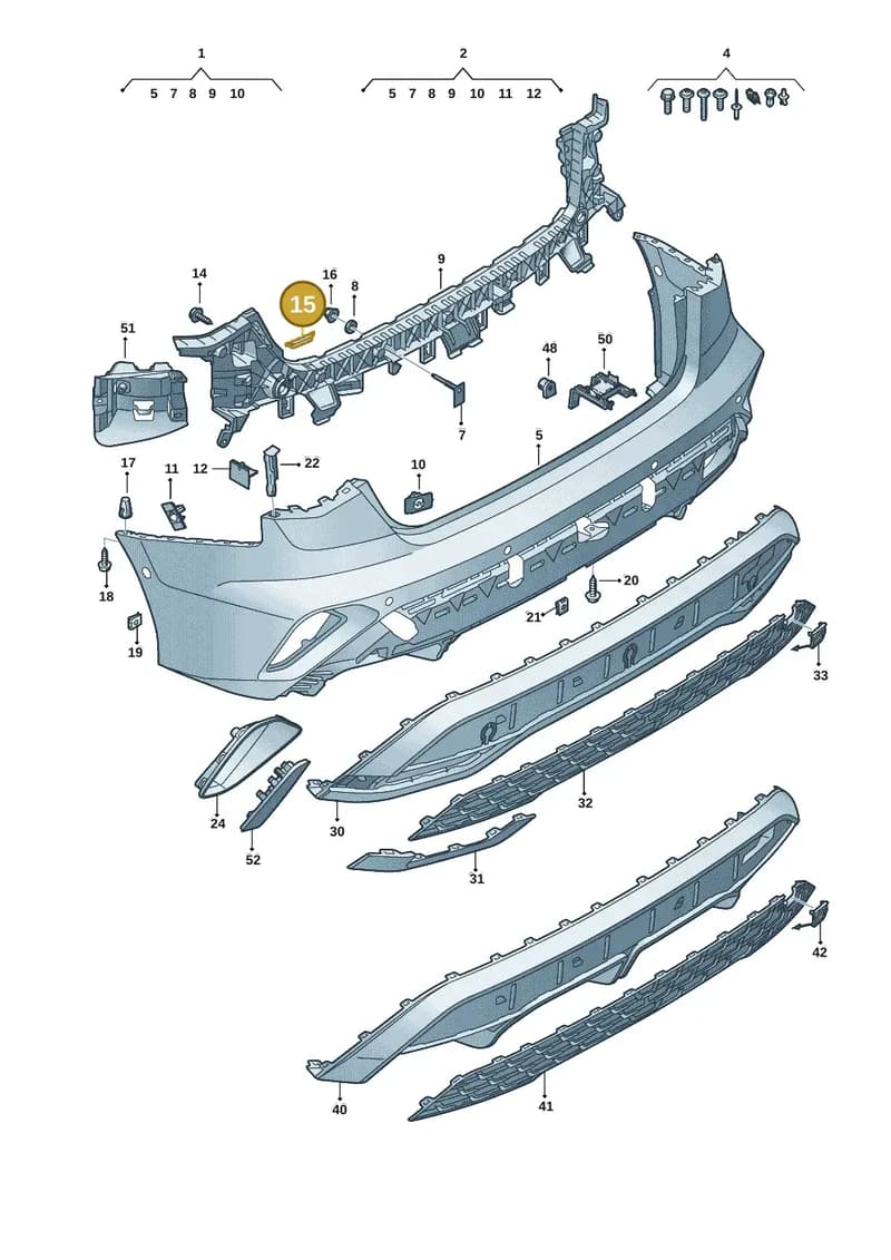 7L5018897 — Audi A3 Sportback (2019-2025) diagram 596807775, position 15