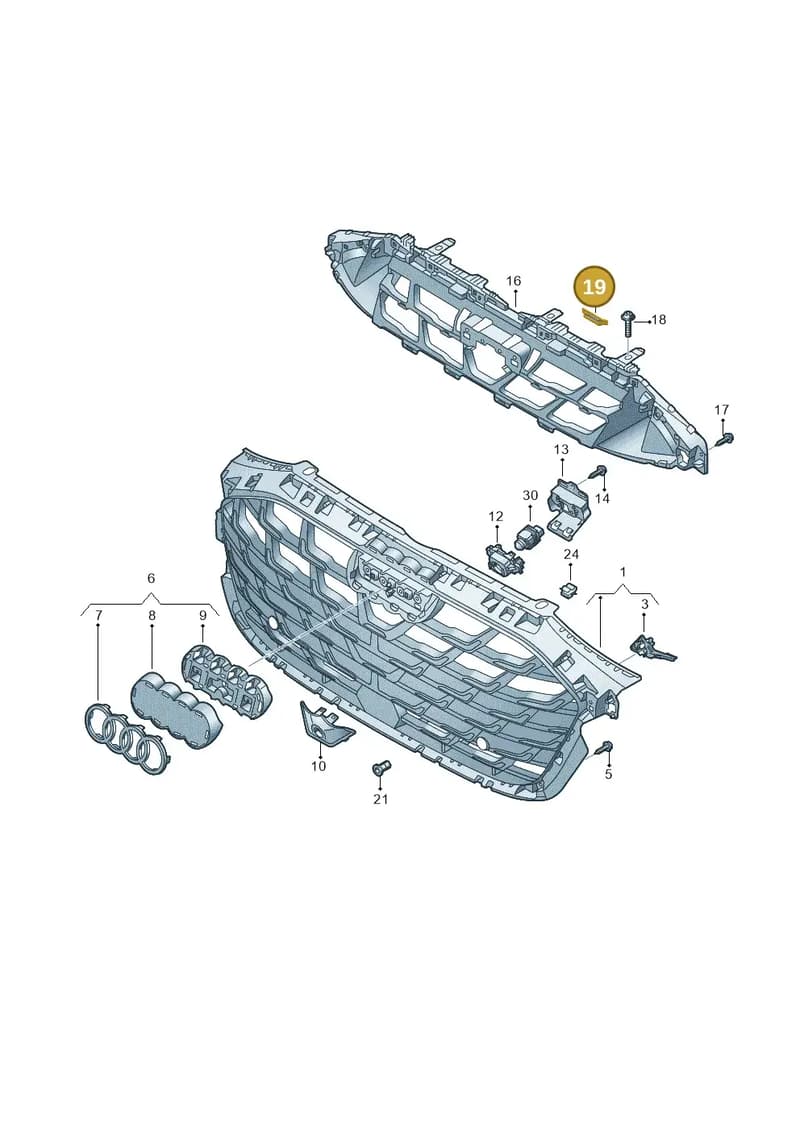 7L5018897 — Audi A3 Sportback (2019-2025) diagram 596853450, position 19