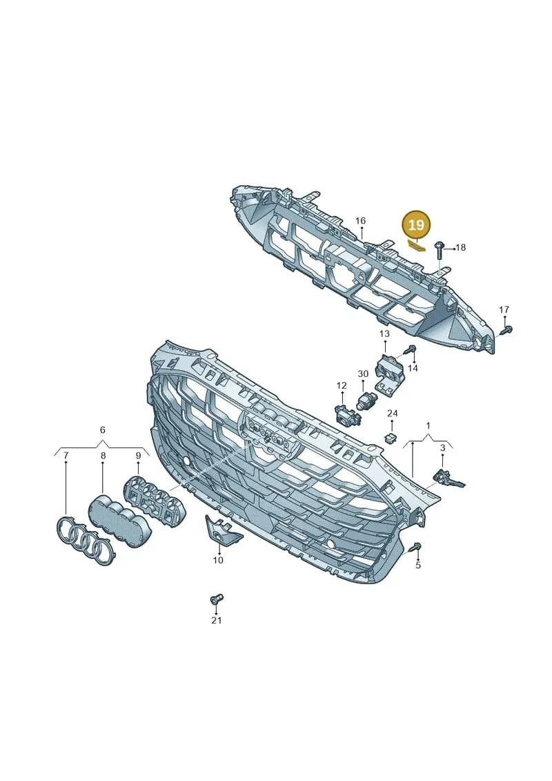 7L5018897 — Audi A3 Sportback (2019-2025) diagram 596853525, position 19