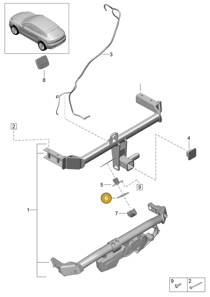 7L5945205 — Porsche Macan (2018-2022) diagram p52002000, position 6