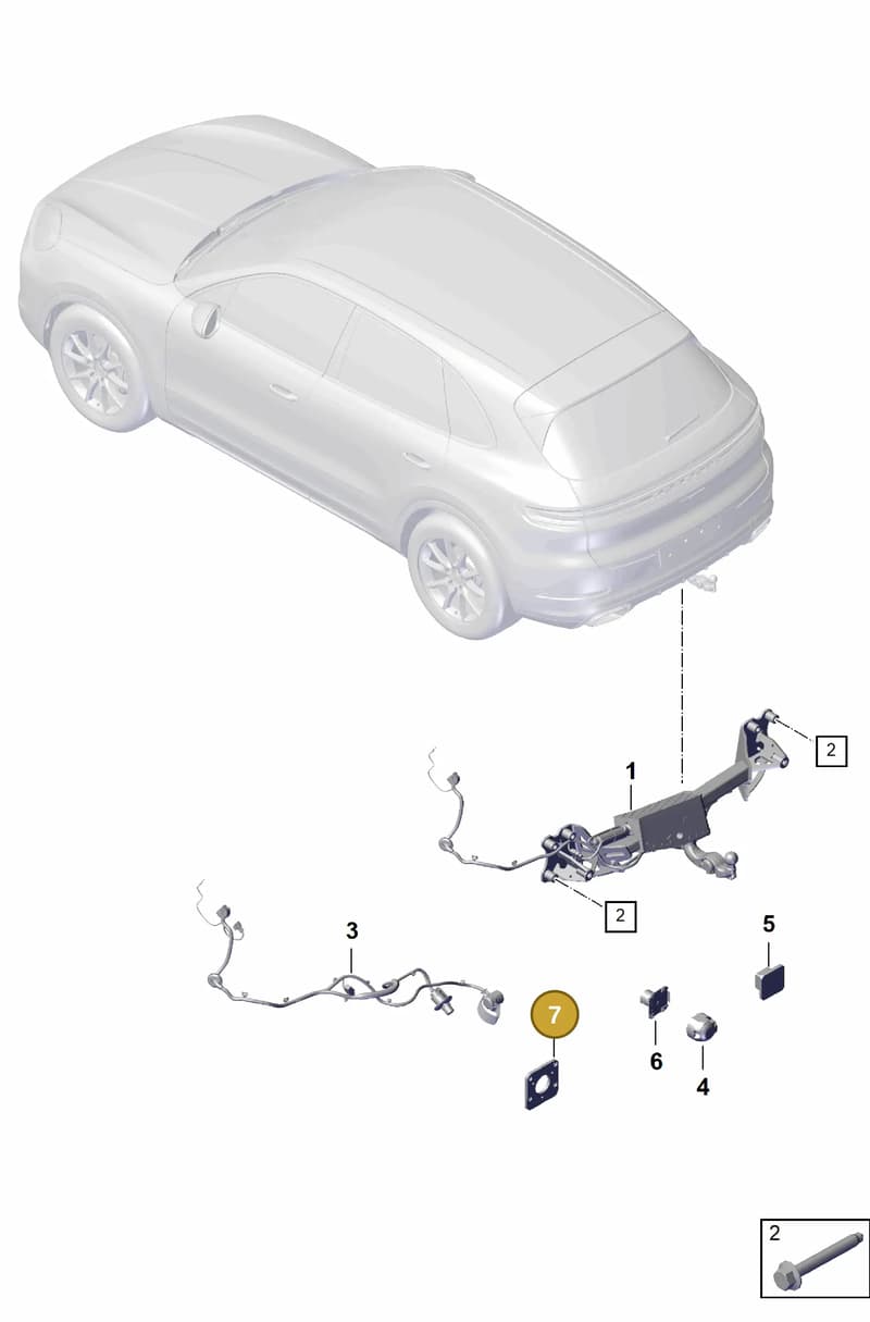 7L5945205 — Porsche Cayenne Coupe (2023-2023) diagram p60002000, position 7