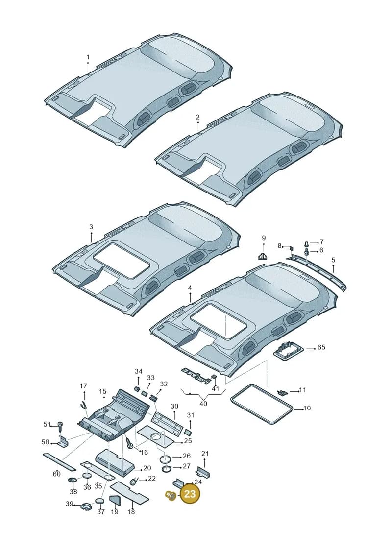 7L6857515 — Volkswagen Touareg                08> (2007-) diagram 274867550, position 23
